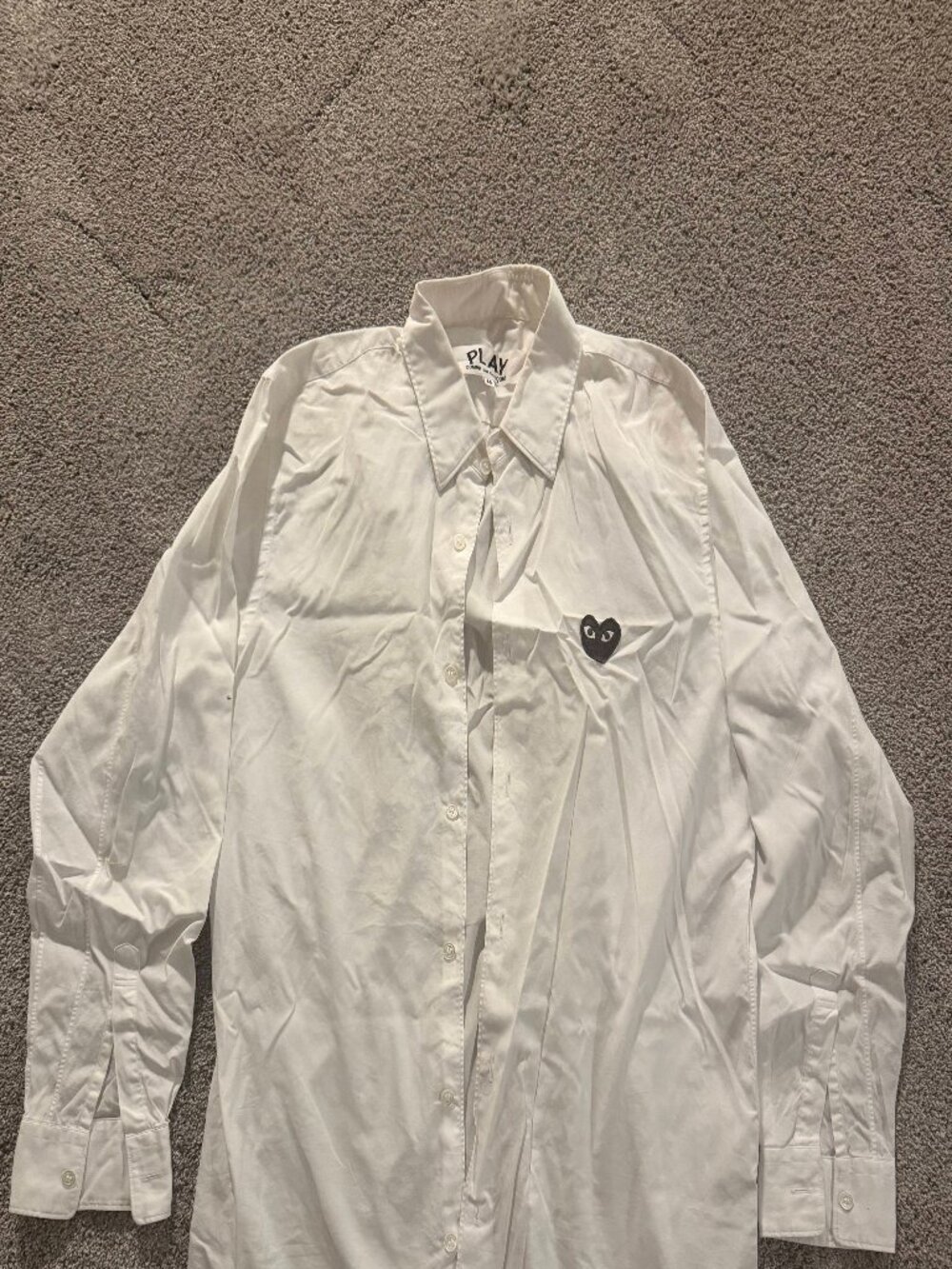 White button down by Play Commes De Garcons
